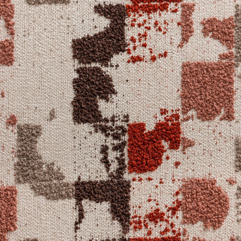 Łóżko 160x200 cm ze stelażem i pojemnikiem MADLINE miedziane/wielokolorowe