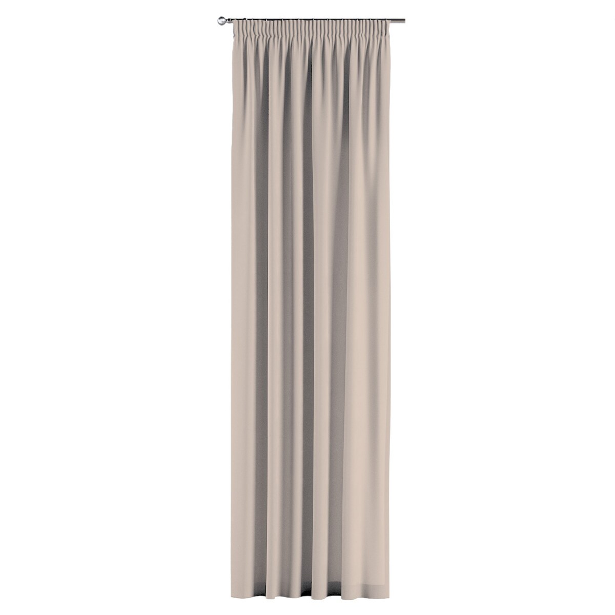 Zasłona na taśmie marszczącej 1 szt. 130x245 jasnobeżowy