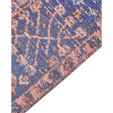 Dywan bawełniany 80 x 300 cm czerwono-niebieski KURIN