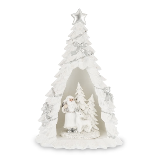 Dekoracja - choinka LED z Mikołajem wewnątrz 25x16x14 xm