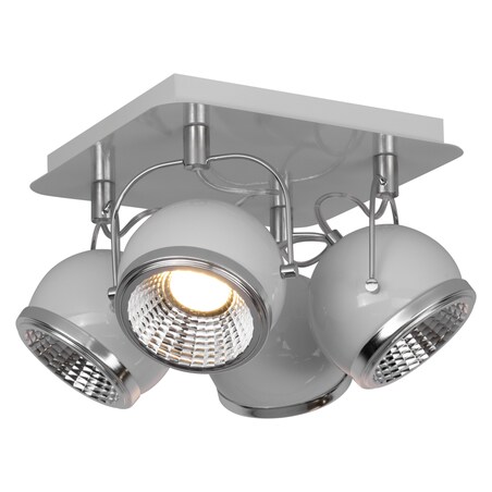 Lampa Sufitowa BRITOP Lighting 4xGU10 LED 6W Elegancka Biel w Klasycznym Stylu, Polski Producent, 1 szt.