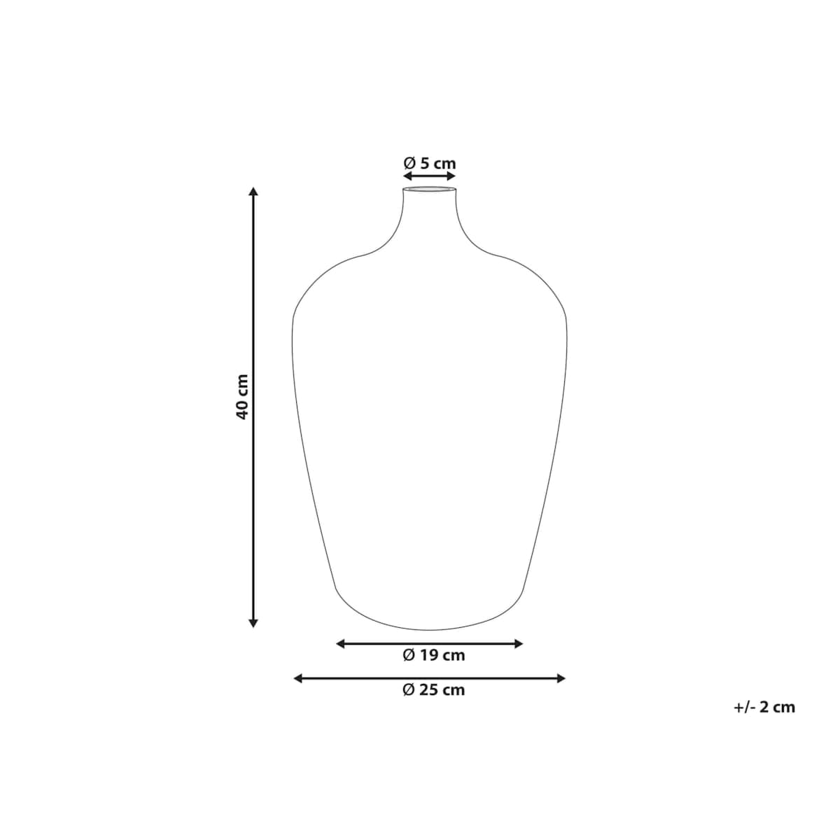 Wazon na kwiaty szklany srebrny KACHORI