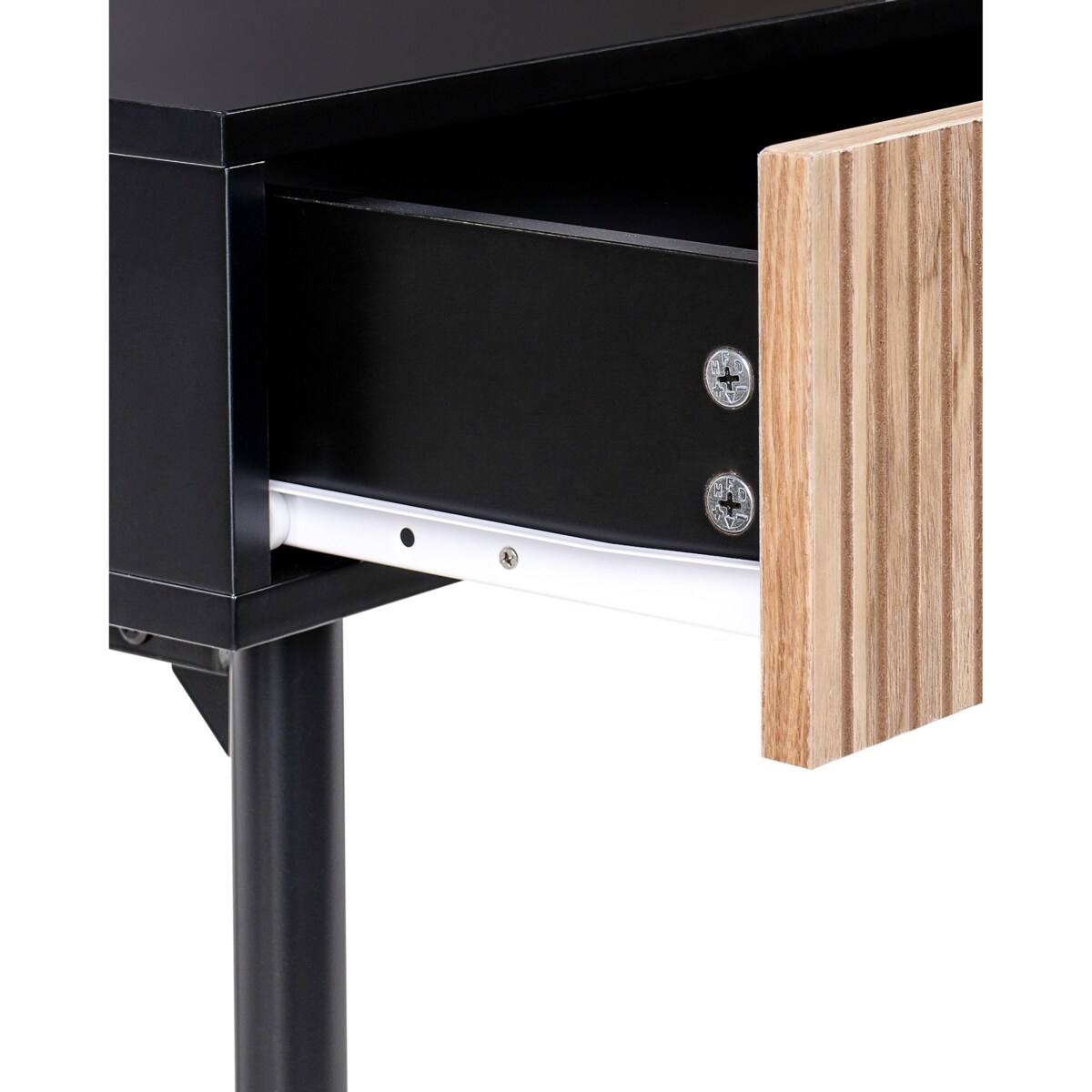 Konsola BLYTHE Drewno Brązowy/ czarny