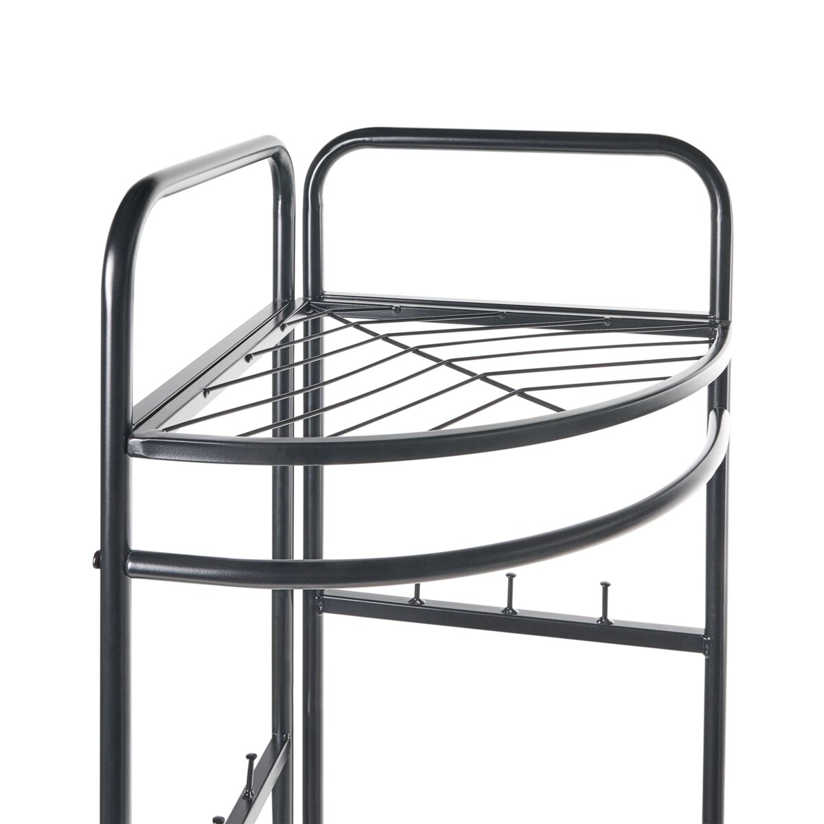 Narożny wieszak na ubrania LAWTON Czarny