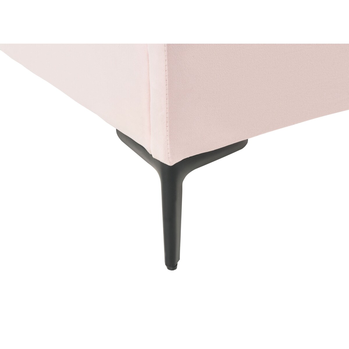 Łóżko Welur RUBIAN 90 x 200 cm Z LED Różowy