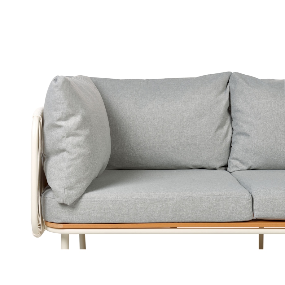 Duży zestaw wypoczynkowy Aluminium Szary SENISE