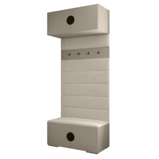 Garderoba do przedpokoju INOVA 4 kaszmir+czarny+manila02