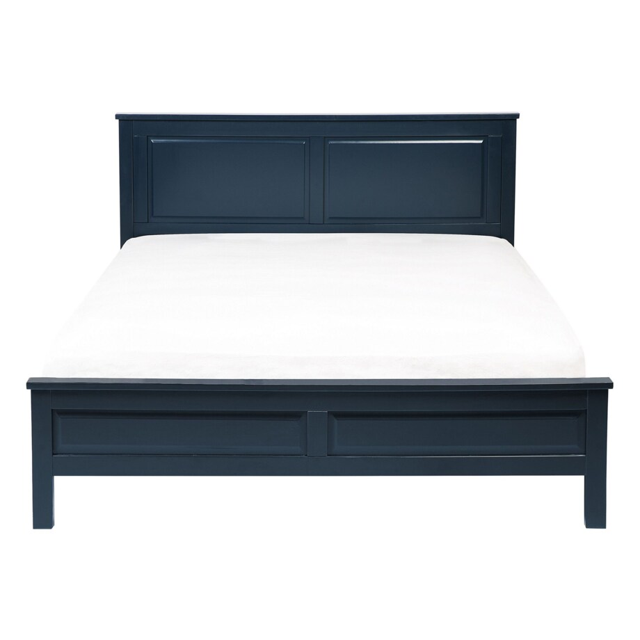 Łóżko drewniane 140 x 200 cm niebieskie OLIVET