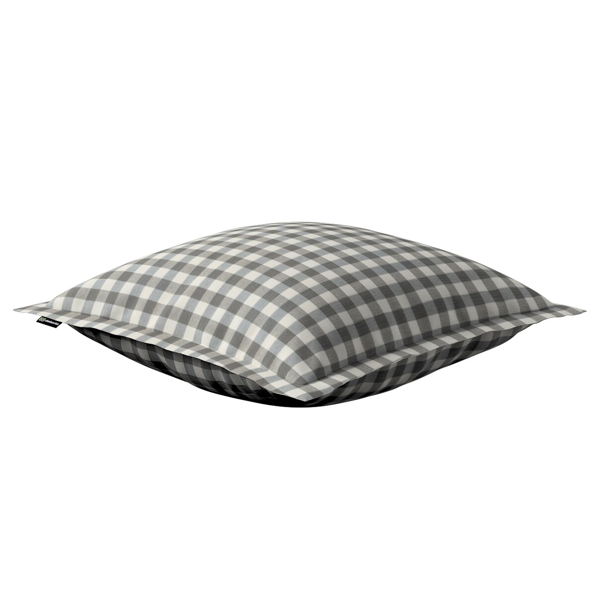 Poszewka Mona na poduszkę 45x45 szaro-biała kratka (1,5x1,5cm)