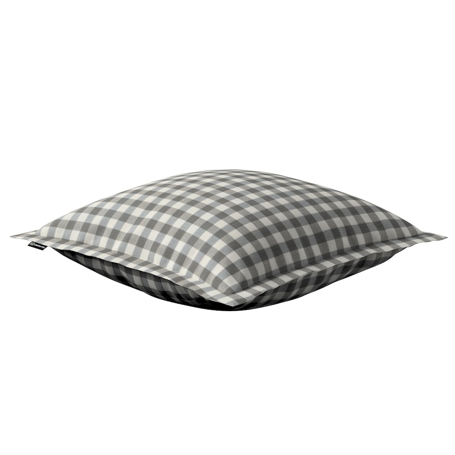 Poszewka Mona na poduszkę 45x45 szaro-biała kratka (1,5x1,5cm)