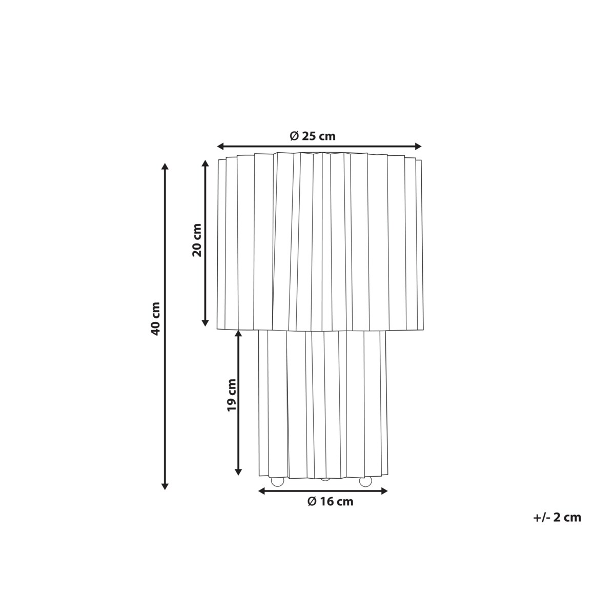 Lampa stołowa lniana biała ALFEIOS