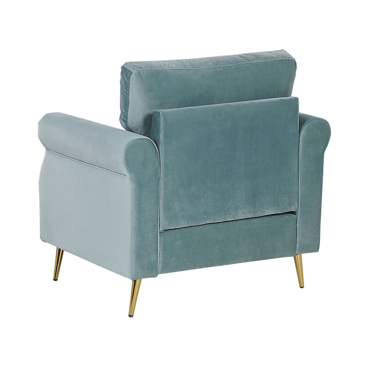 Fotel welurowy miętowy VIETAS