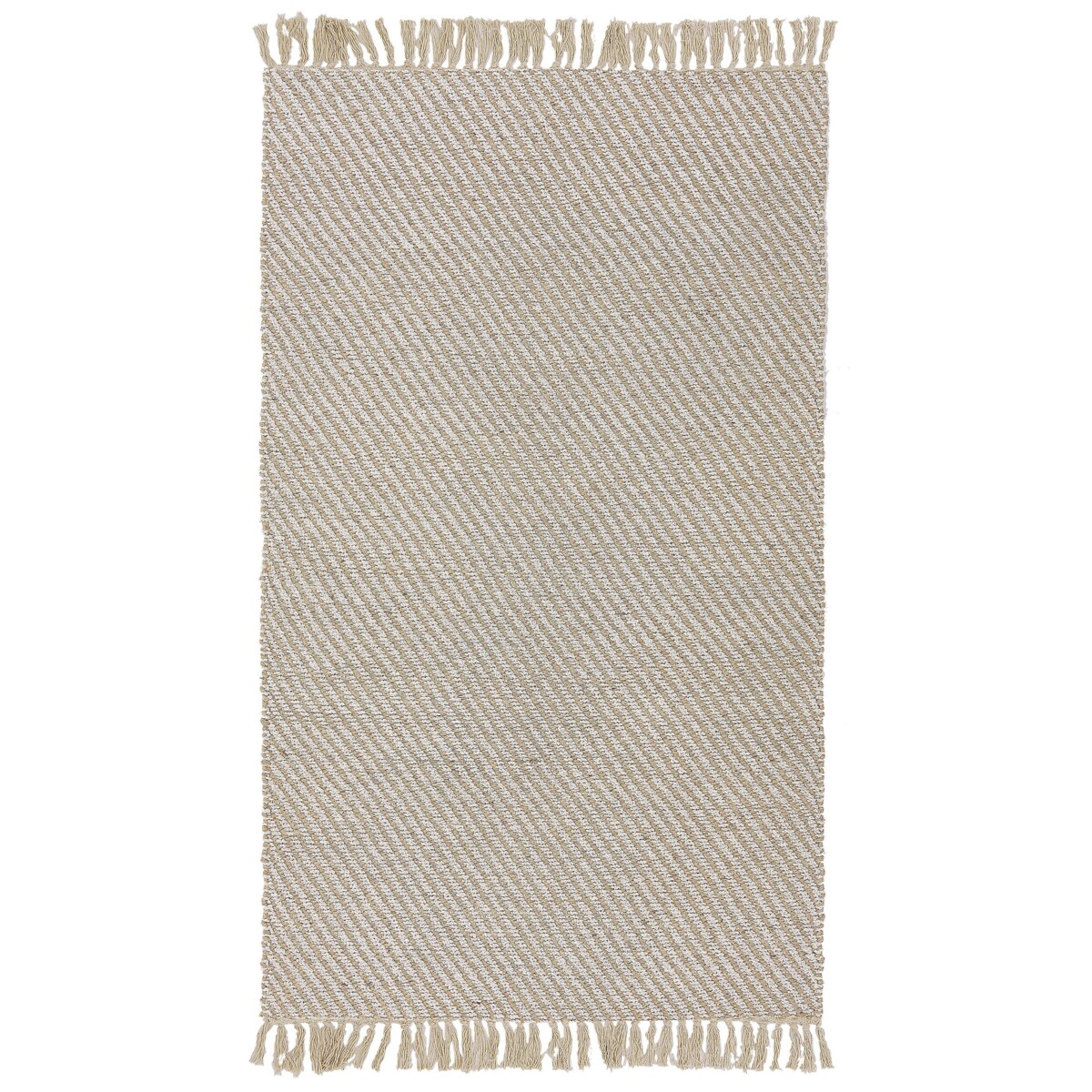 Dywan z juty 80 x 150 cm beżowy ALADAG