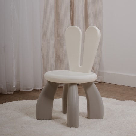 Krzesło dla dzieci Króliczek dziecięce plastikowe stabilne