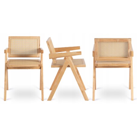 Krzesło Drewniane Plecionka Wiedeńska Do Jadalni Salonu Dąb MADERA