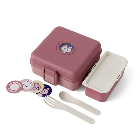 Monbento Snacky lunchbox dla dzieci 0,85 l Pink Blush