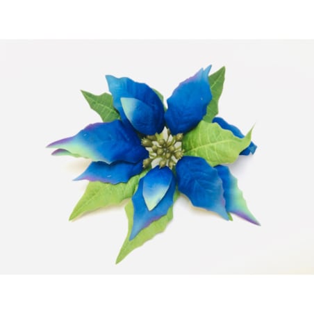 GWIAZDA KWIAT poinsecja BETLEJEMSKA niebieska na bukiet wianek dekoracja