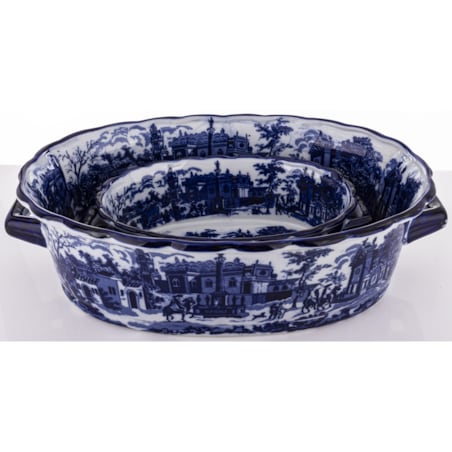 Osłonka 2 szt. ceramiczna 14x49x31 i 9x34x20 cm GHARA-V podłużne