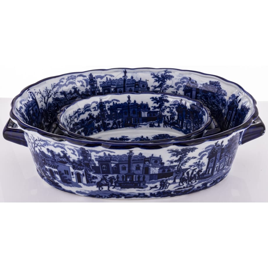 Osłonka 2 szt. ceramiczna 14x49x31 i 9x34x20 cm GHARA-V podłużne