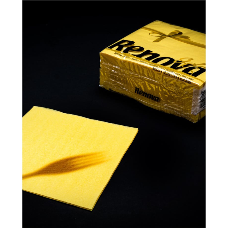 Serwetki stołowe Renova GOLD żółte 40szt