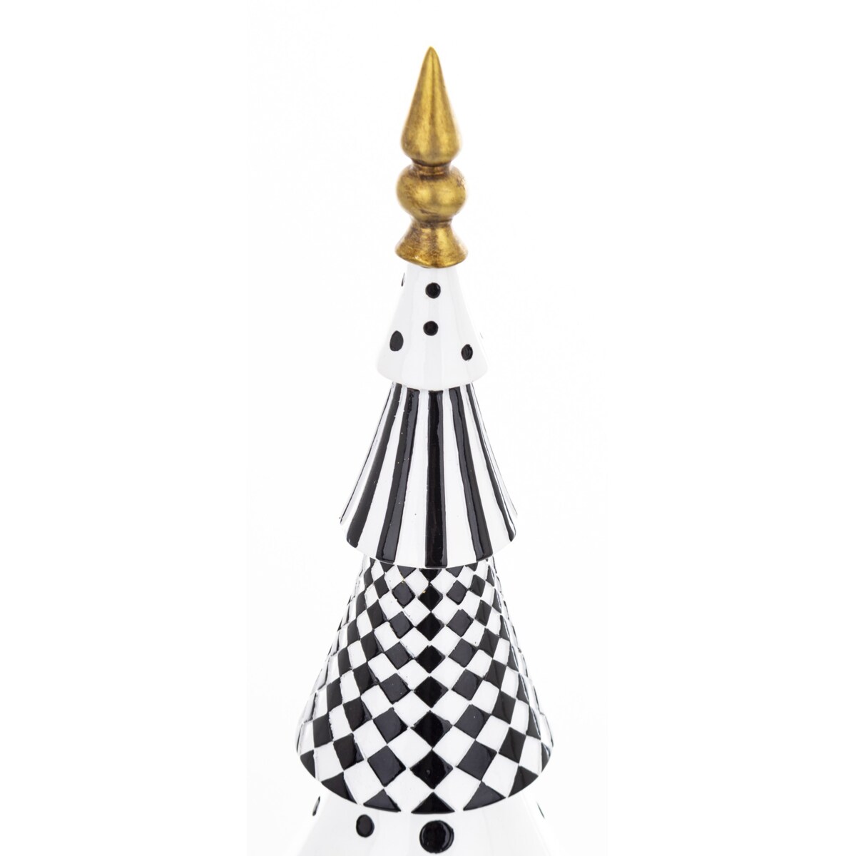 Choinka czarno-biała POP-ART 44,5x12x12 cm.