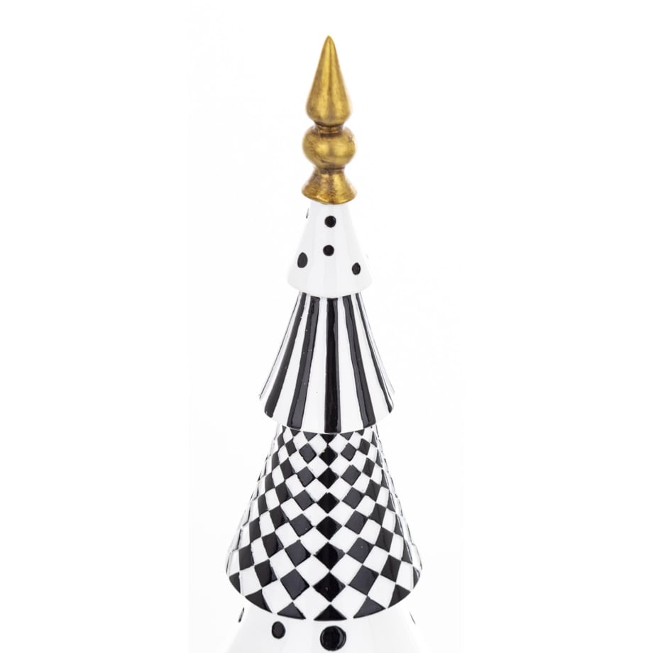 Choinka czarno-biała POP-ART 44,5x12x12 cm.