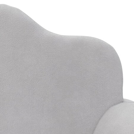 vidaXL 2-os. sofa dla dzieci, rozkładana, jasnoszara, miękki plusz