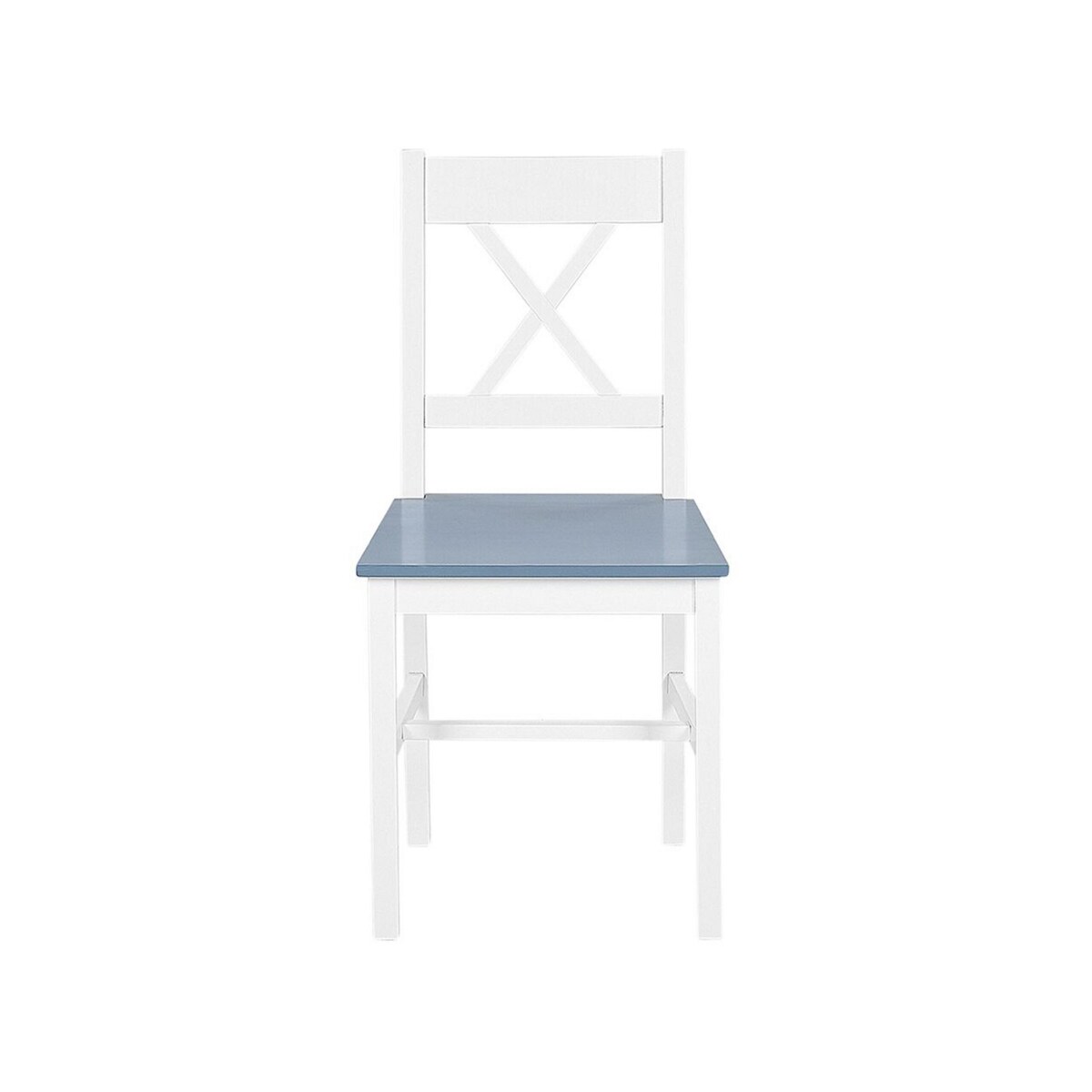 Zestaw do jadalni stół i 4 krzesła drewniany biały MOANA