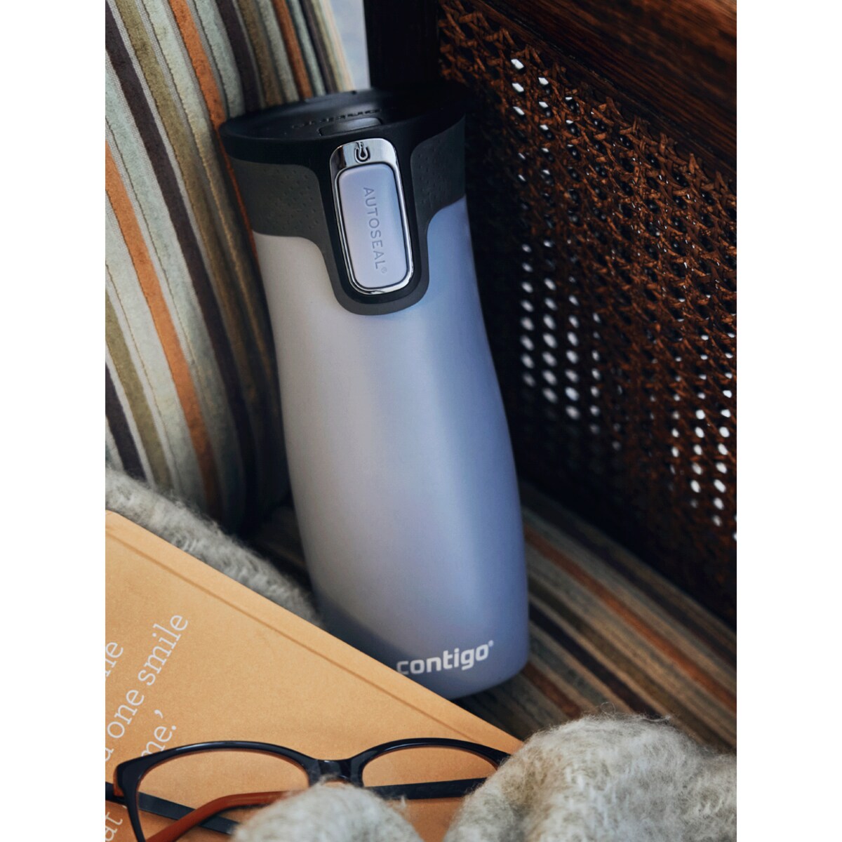 Kubek termiczny Contigo West Loop "Byk" 470 ml - Earl Grey