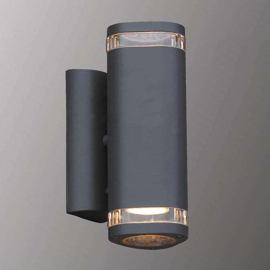 Elewacyjna LAMPA zewnętrzna NOELL 238 Italux IP44 ścienna OPRAWA kinkiet do ogrodu tuba outdoor grafitowa