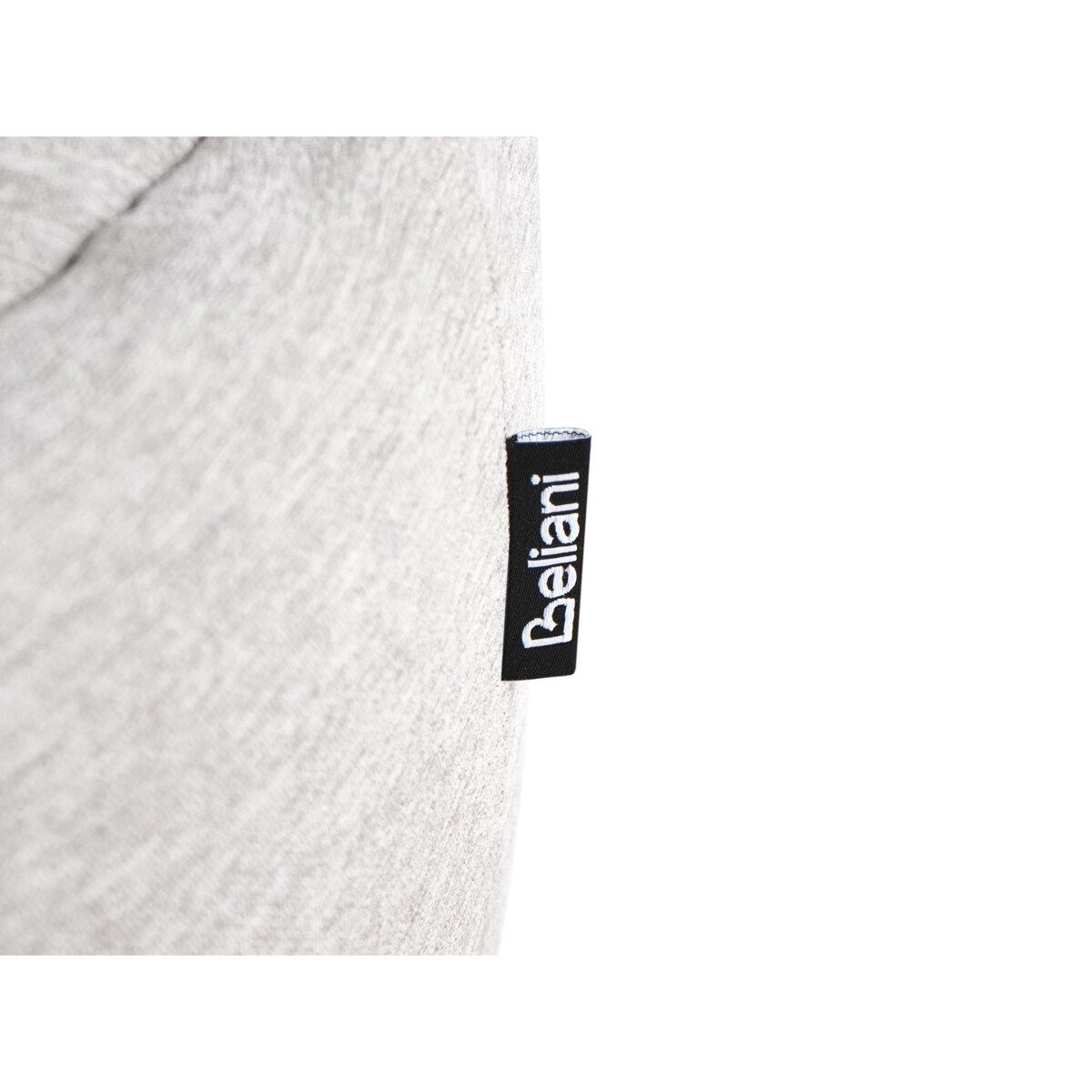 Puf ARCHIE Len syntetyczny Szary 47 cm 47 cm 48 cm