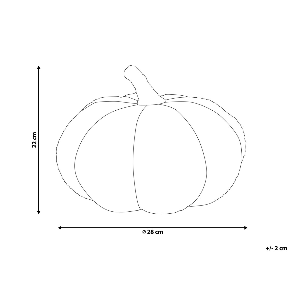 Poduszka dekoracyjna boucle dynia ⌀ 28 cm biała MUNCHKIN
