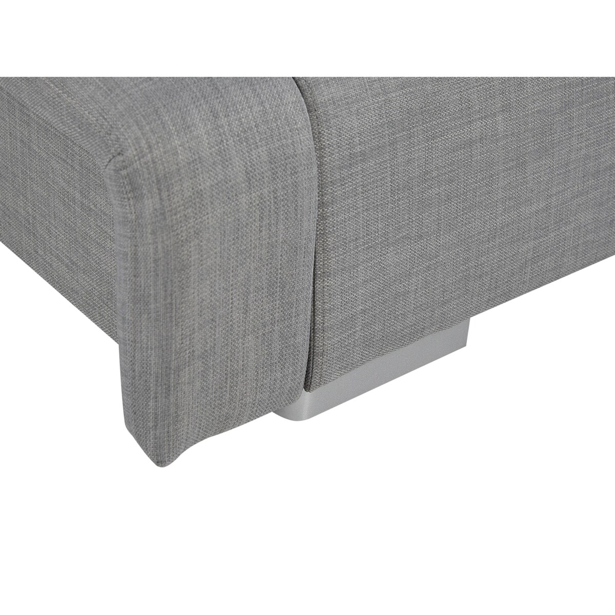 Łóżko wodne tapicerowane 140 x 200 cm szare NANTES