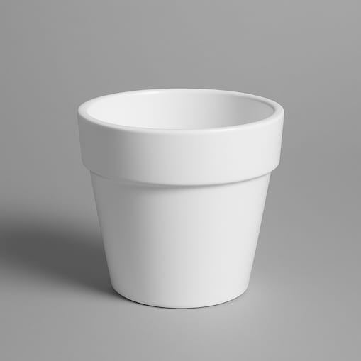 Doniczka Ceramiczna Calima White Średnica: 10 cm | Wysokość: 8 cm