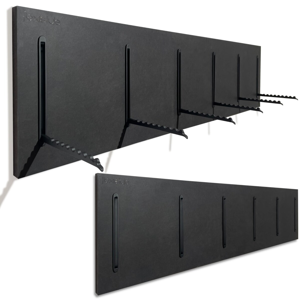 Wieszak na Ubrania czarny 25x100cm na kurtki