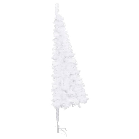 vidaXL Sztuczna choinka narożna, biała, 180 cm, PVC
