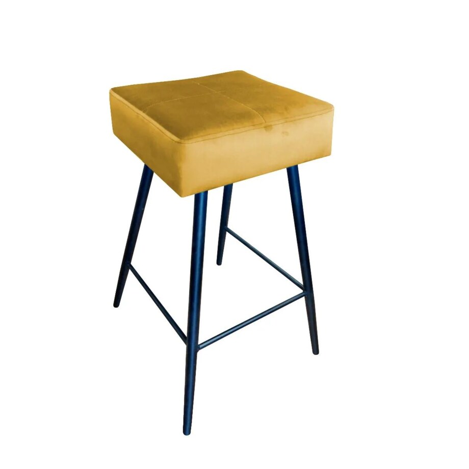 Hoker niski OLIMP VELVET musztardowy/curry