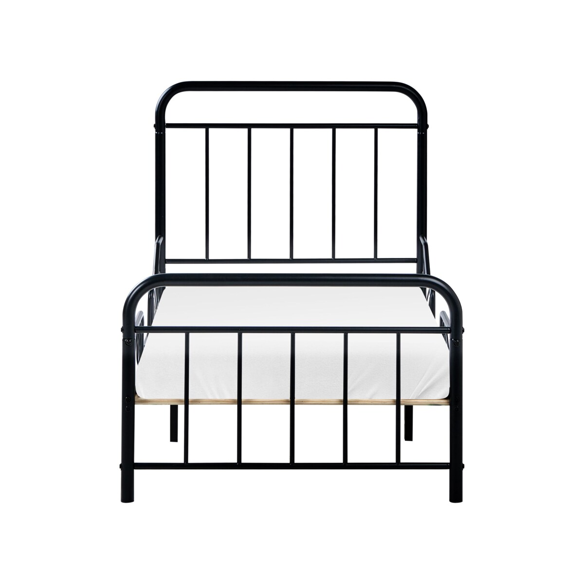 Rozsuwane łóżko dziecięce Metal ANAIS 90 x 200 cm Czarny