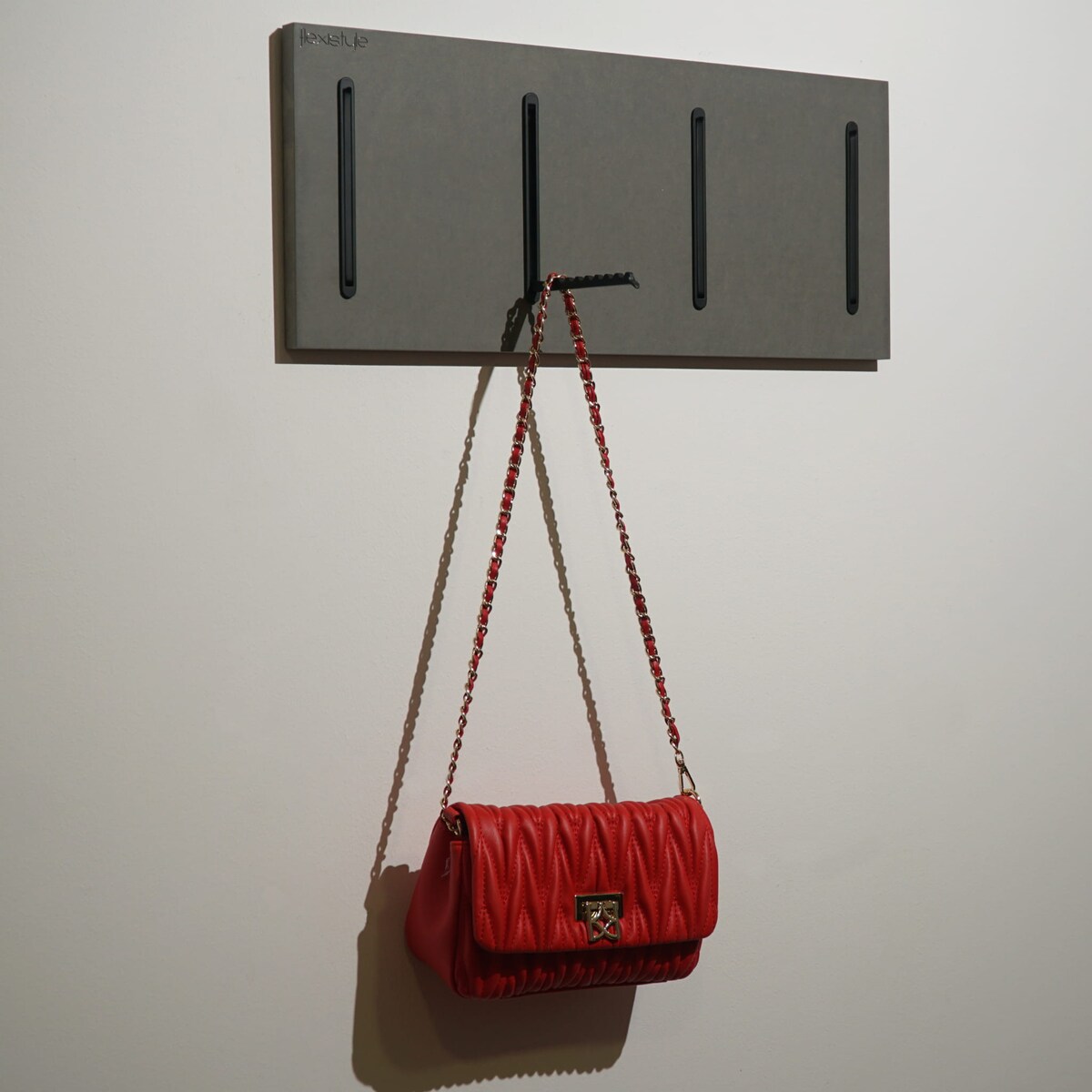 Wieszak na Ubrania szary 25x60cm na kurtki