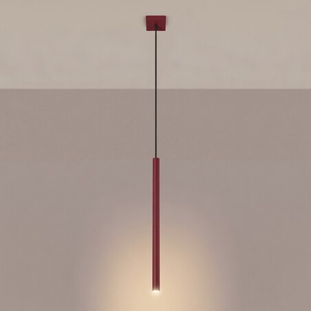 Lampa wisząca PASTELO 1 burgund