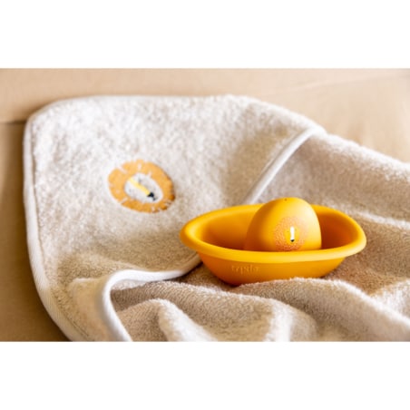 Ręcznik kąpielowy z kapturem 75x75cm - Aura Lew Trixie Baby