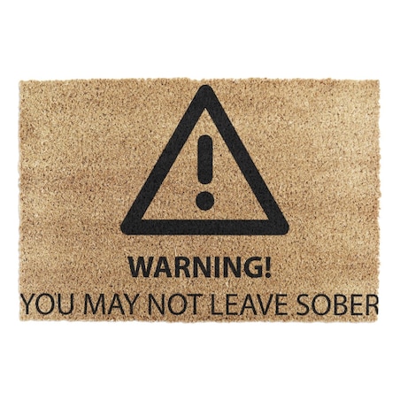 Sober Warning doormat