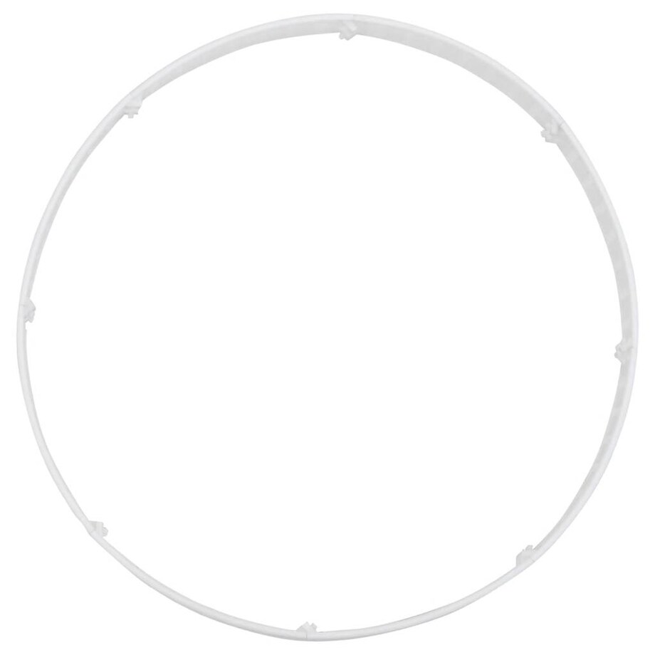 vidaXL Osłona pod choinkę, biała, Ø65x23 cm, plastikowa