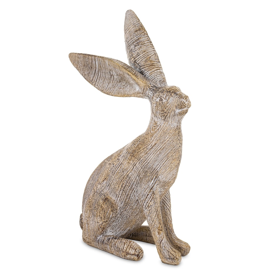 Dekoracja - zając brązowy 25,5x17x8 cm LONGORELA-2