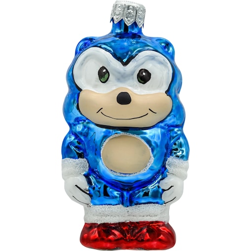 Bombka choinkowa ręcznie malowana: Sonik Błyskawica