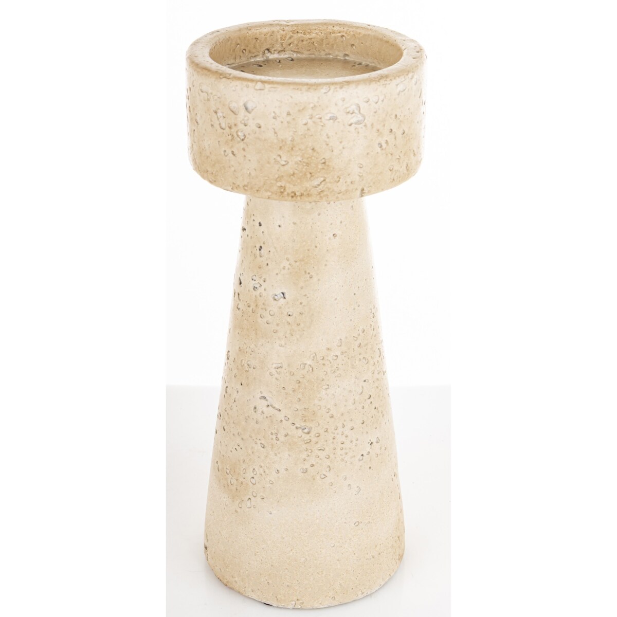 Świecznik cementowy 25x10x10 cm TORING-3 beżowy