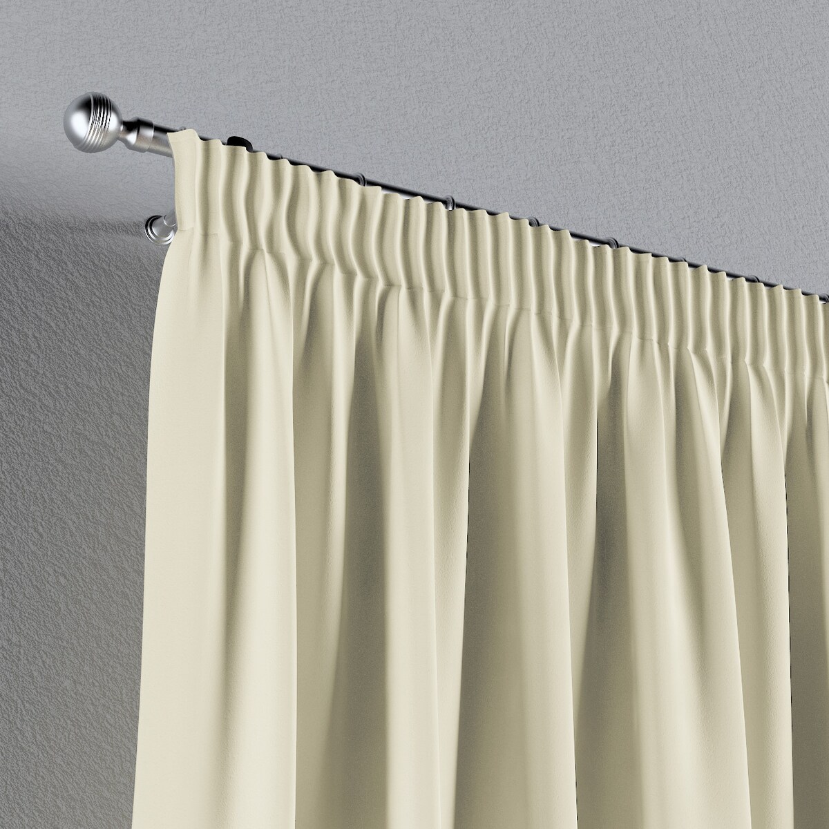 Zasłona na taśmie marszczącej 1 szt. 130x260 kremowy