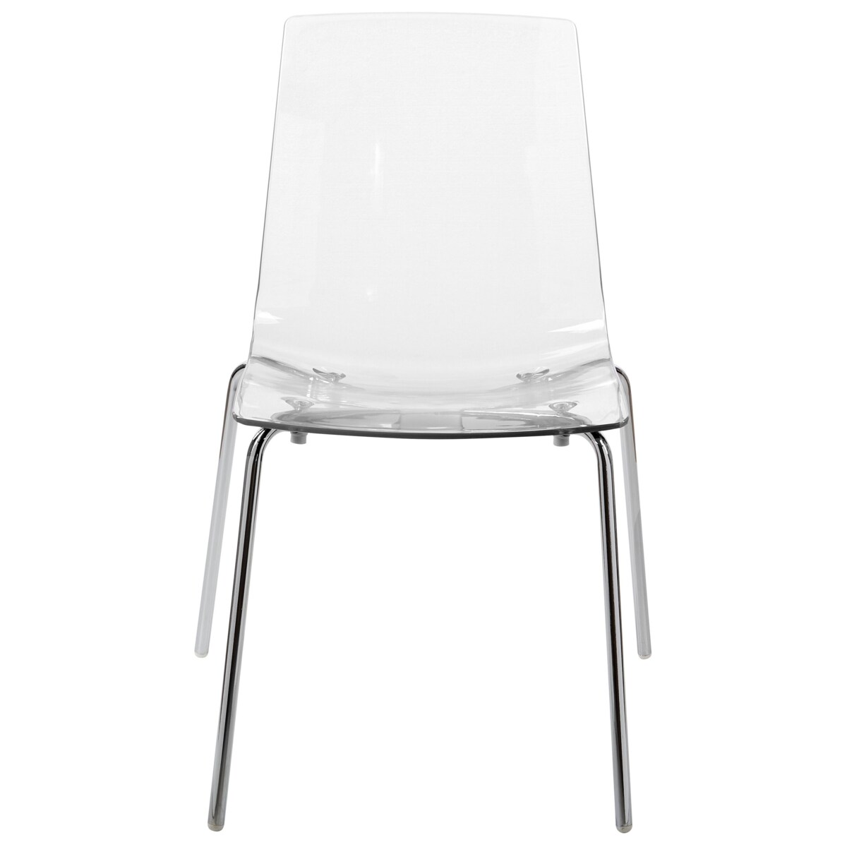 Zestaw 2 krzeseł do jadalni przezroczysty SILERTON