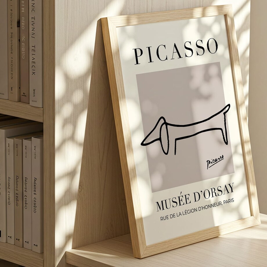 plakat picasso dog 50x70