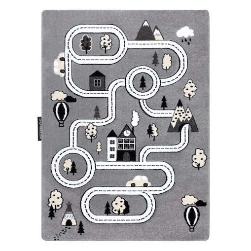 Dywan PETIT TOWN MIASTO ULICE szary 120x170 cm